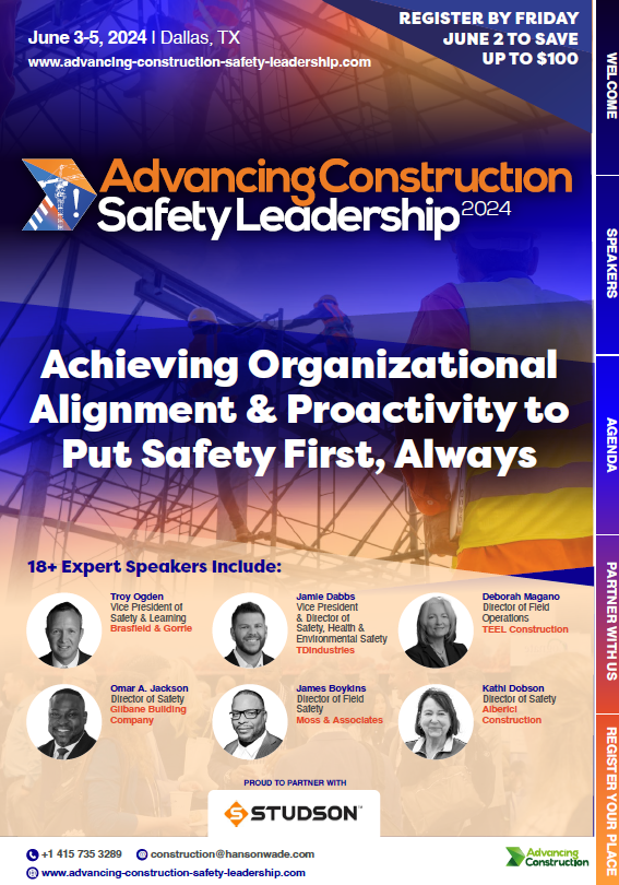 Advancing Construction Safety Leadership - Front Cover
