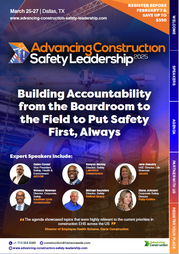 Advancing Construction - Safety Leadership 2025 - Newest Brochure